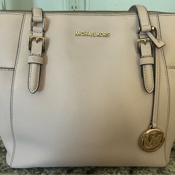 Michael Kors Soft Pink Tote with Gold Accents - Picture 1 of 4